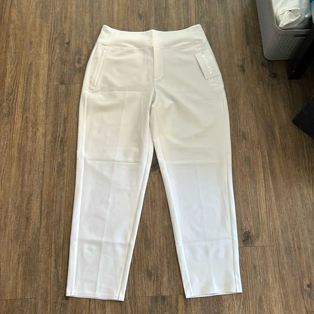 Athleta Pantalon Endless Pants. NWT White Size 10